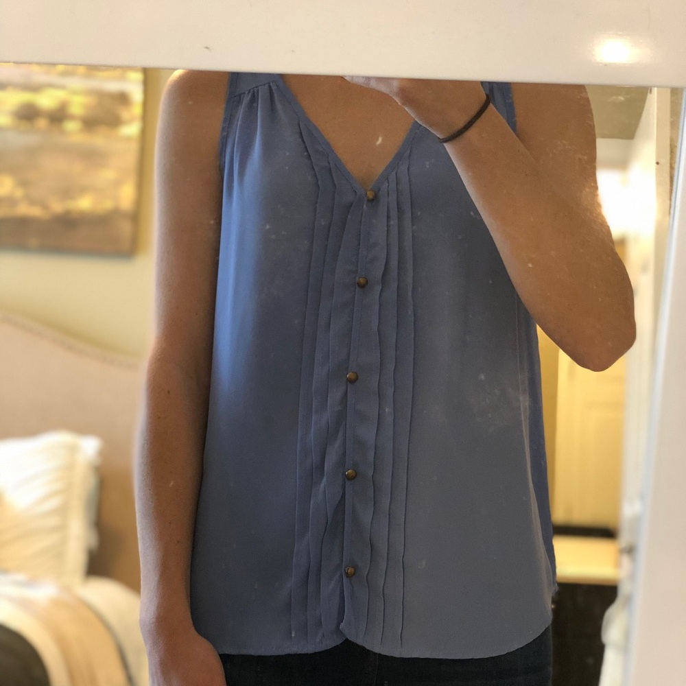 Purple blouse tank top